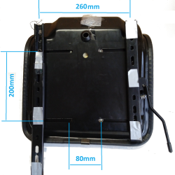 Siège adaptable réglable pour Mini-Pelle et Chariot Élévateur