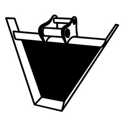 Godet trapèze 300mm 52 degrés