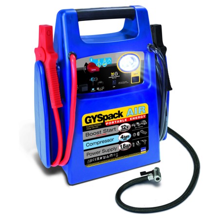 Booster 12V Démarreur autonome - Compresseur air - Alimentation 12V GYSPACK AIR