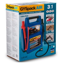 Booster 12V Démarreur autonome - Compresseur air - Alimentation 12V GYSPACK AIR