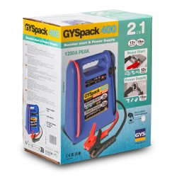 Booster 12V Démarreur autonome - Alimentation 12V GYSPACK 400