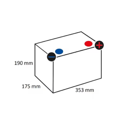 Batterie 12v 100Ah 830A