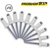 Lot de 10 rivets blancs 4x16mm