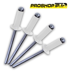 Lot de 4 rivets blancs 4x16mm