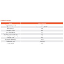 Plaque vibrante 65Kg Spatmat MS65-4U