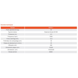 Plaque vibrante 90Kg Spatmat MS90-4U