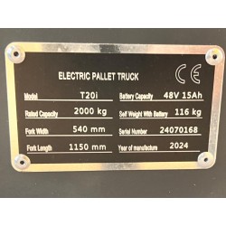 Transpalette électrique 2T neuf Spatmat TP20i