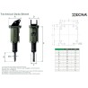 BRH TECNA TBK060 Brise roche hydraulique pour pelle de 0,6 à 1,6T