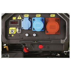 PX8000 TRI 4800W 400V / 230V Triphasé essence groupe électrogène sur roues Pramac