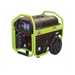 PX8000 TRI 4800W 400V / 230V Triphasé essence groupe électrogène sur roues Pramac