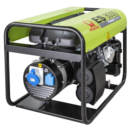 ES8000 AVR 6400W 230V Monophasé essence groupe électrogène Pramac