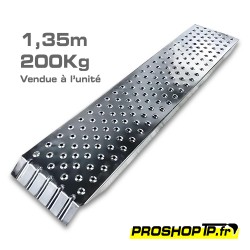Rampe de chargement 200Kg - 135 x 23 cm acier galvanisé 135 x 23 cm – 200 kg – Anti-dérapante - à l'unité