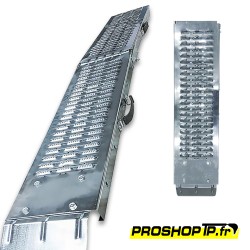Rampe de chargement pliable 200 Kg acier galvanisé 180 x 23 cm – Anti-dérapante