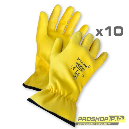 Lot de 10 paires de gants de protection nitrile Murena Securitop - Taille 9 et 10 | ProshopTP