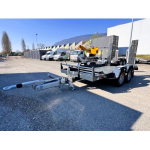 Remorque porte engins 2 essieux 3500kg Moiroud ECO350 neuve