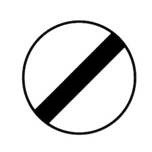 Panneau de chantier B31 85cm Fin de toutes interdictions précédemment signalées sur pied