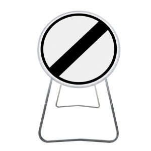 Panneau de chantier B31 85cm Fin de toutes interdictions précédemment signalées sur pied