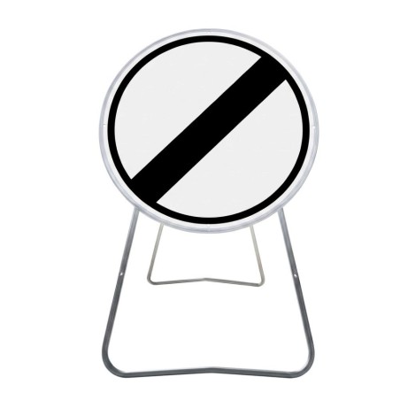 Panneau de chantier B31 85cm Fin de toutes interdictions précédemment signalées sur pied