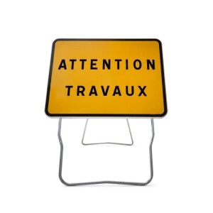 Panneau de chantier KC1 Attention Travaux sur pied