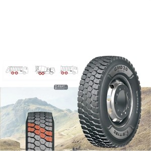 Pneu GMD30 315/80R22.5 M+S 157/154L pour essieu moteur poids-lourds