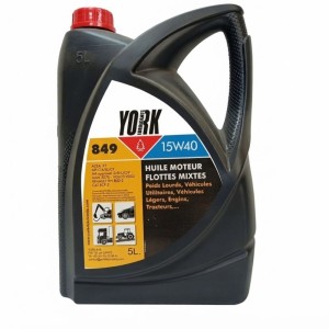 Huile Moteur 15W40 York 849 API CI-4 Engins TP & PL