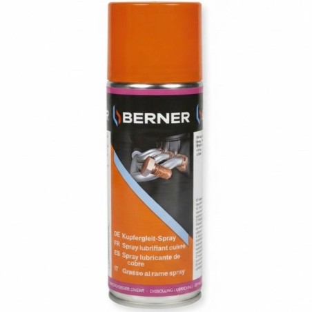 Spray Lubrifiant Cuivre 400ml Berner Anti-Grippant Haute T°