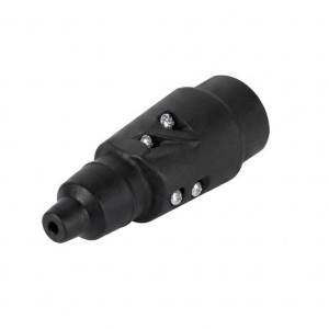 Fiche Remorque 7 Broches Mâle 12V Plastique Bornes à Vis