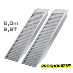 Rampes alu 5m 6,6T - paire de rampes de chargement aluminium professionnelles