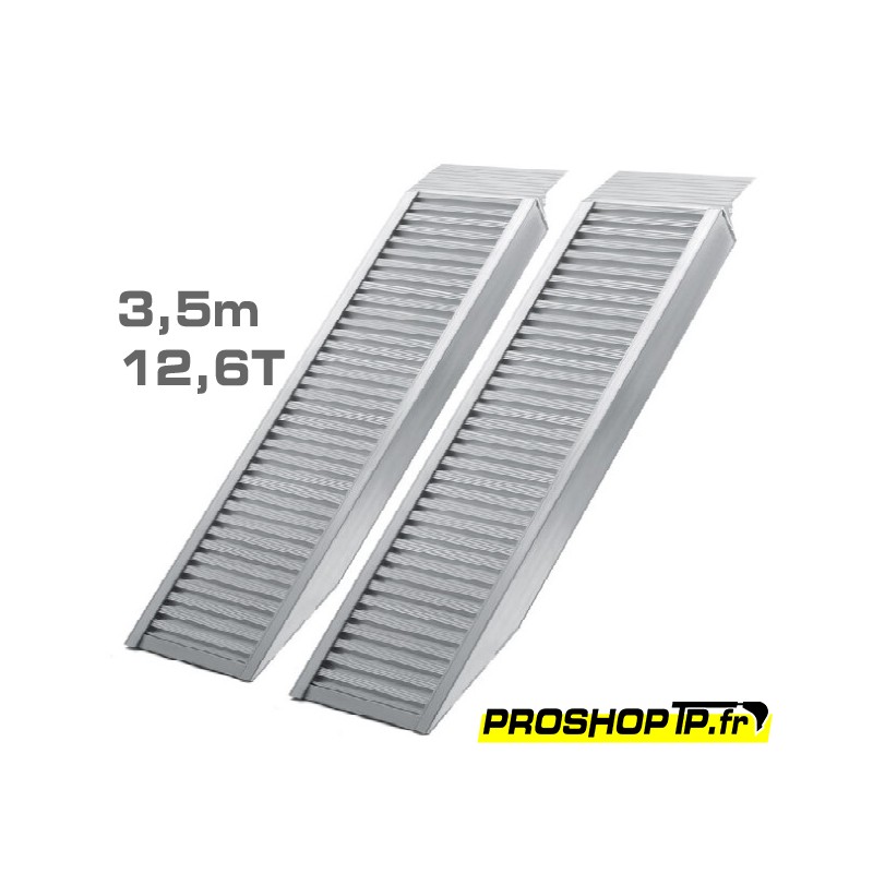 Rampes alu 3,5m 12,6T - paire de rampes de chargement aluminium professionnelles