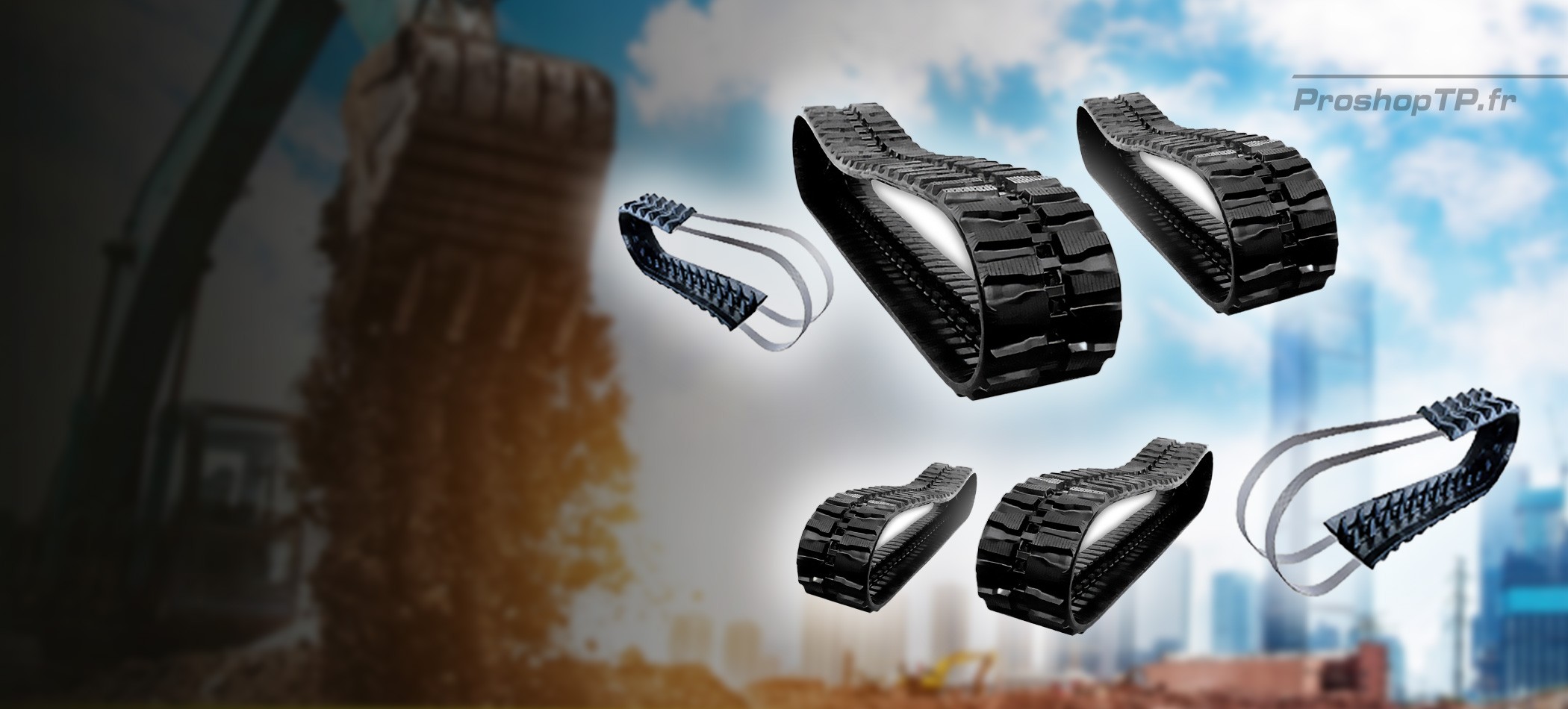 Chenilles résistantes et durables.